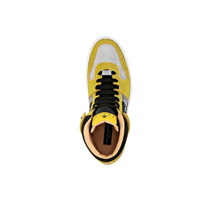 PHILIPP PLEIN Crystal Notorious High-top Sneakers-3
