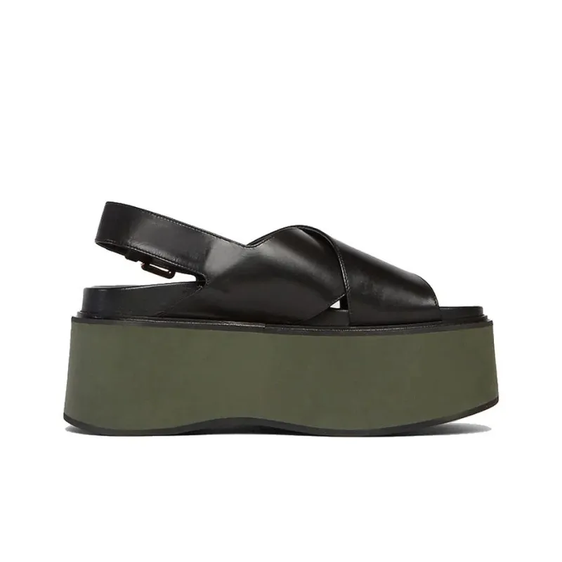 MARNI One-Strap Sandals 9.5cm Women's Black-1
