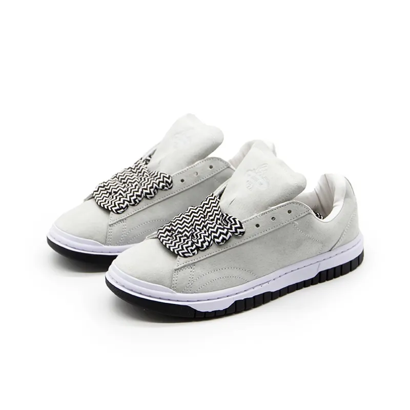 Shionpo Low Top Skateboard Shoes Unisex Gray-0
