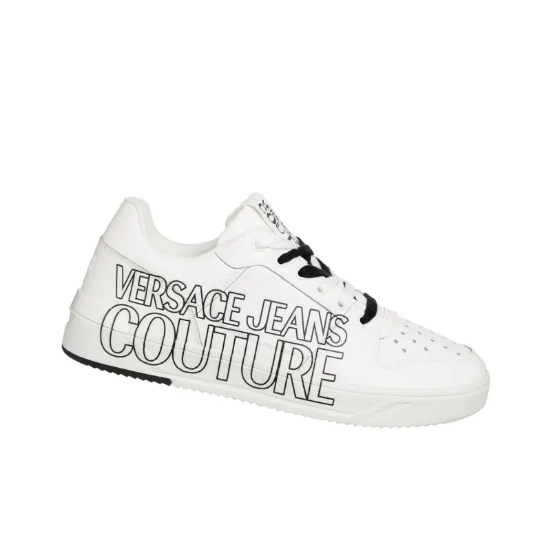 VERSACE JEANS Couture Low Top Skateboard Shoes Men's White-1