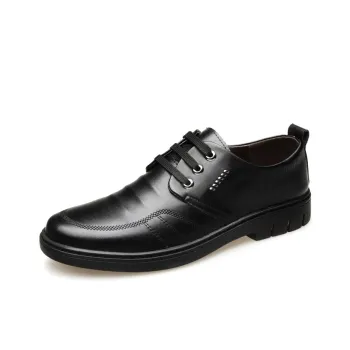 VANSSI Dress Shoes Men Low Top Black/Brown