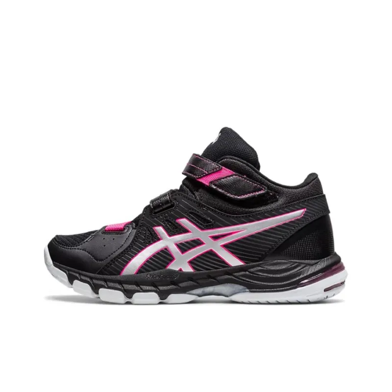 Asics Court Selfit 2 Court Selfit 2 Wear Resistant Slip Resistant Mid Top Volleyball Shoes Unisex Black Silver-0