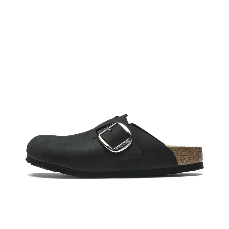 Birkenstock Boston Big Buckle Nubuck Black-0