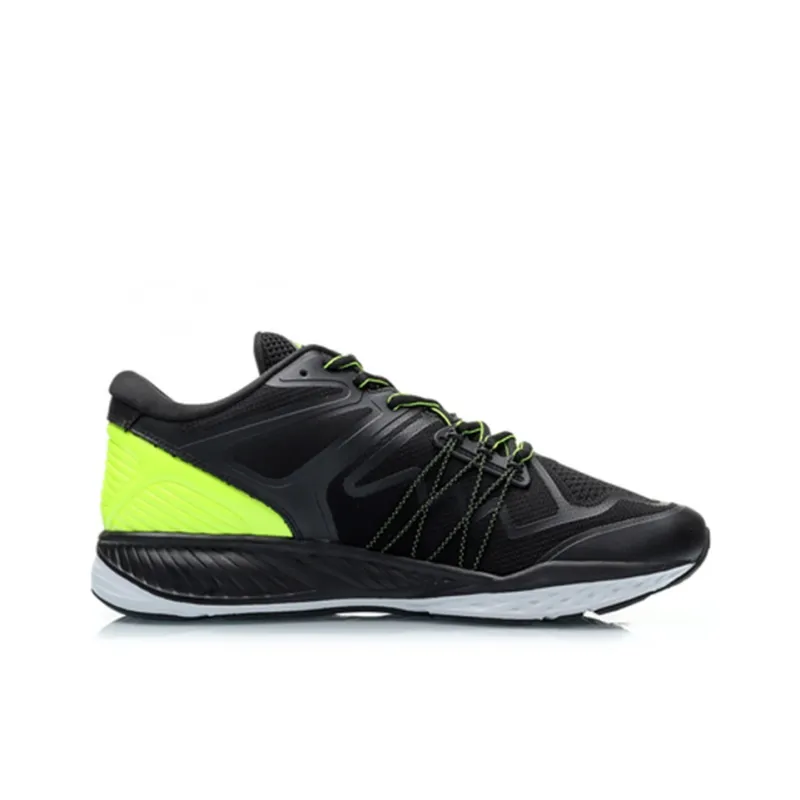 LiNing Cushioning Low Top Running Shoes Unisex Black Green-1