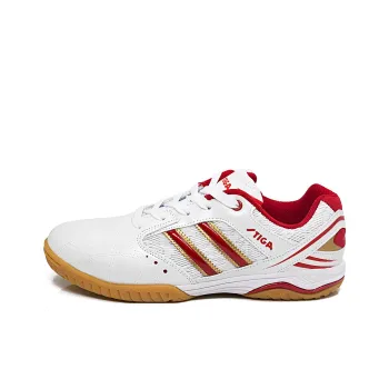 Stiga Anti-Slip Wear-Resistant Low-Top Training Shoes Unisex White Red