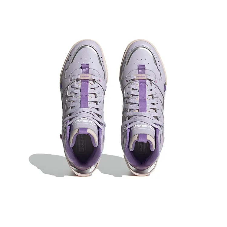 Adidas Neo D PAD Mid Tennis Shoes 'Silver Dawn' Women's-4