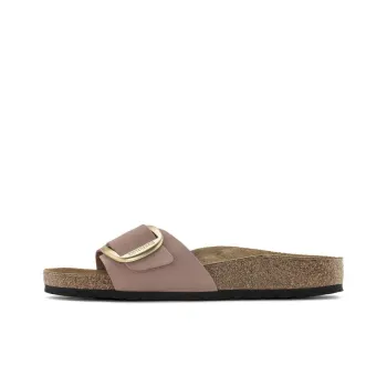 Birkenstock Madrid Big Buckle Nubuck Leather Narrow Fit Sandals 'Old Rose' Women's