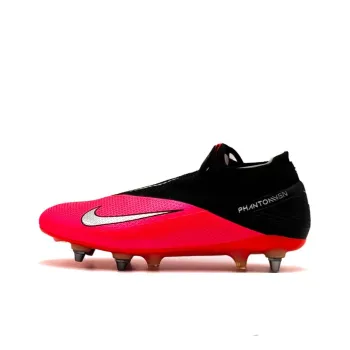 Nike PHANTOM VSN 2 Anti-Slip Wear-Resistant Soccer Shoes Men's Red Black