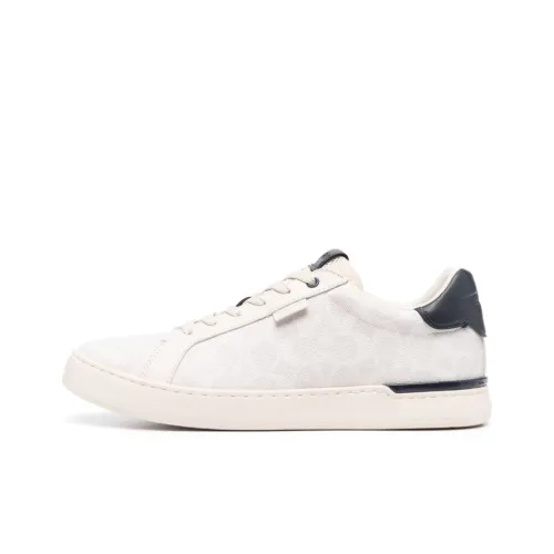 COACH Skateboard Shoes Men Low-Top Beige