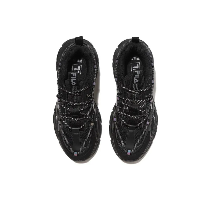 FILA Durable Breathable Low Top Casual Shoes Unisex Black Korean Style-2