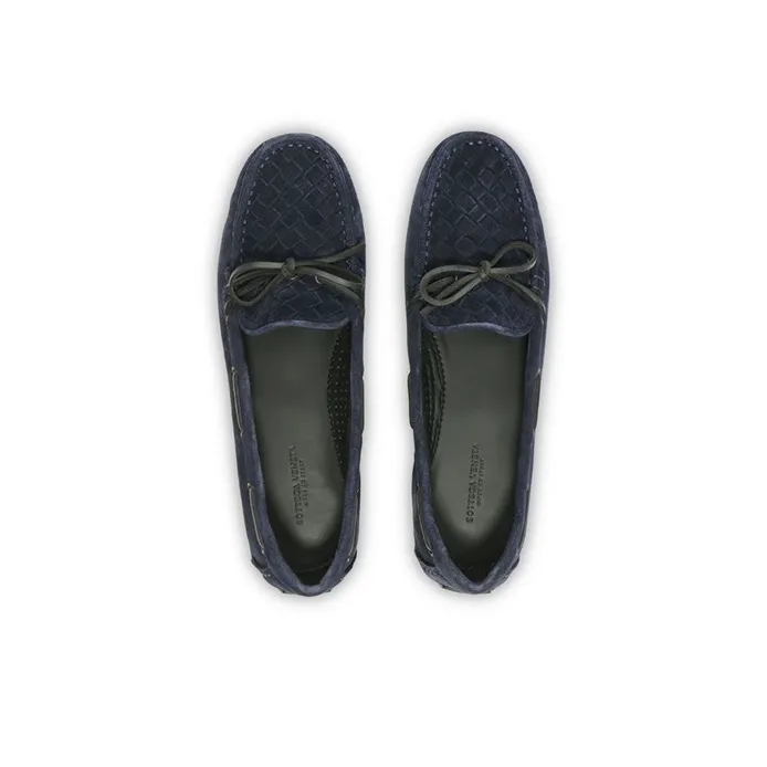 Bottega Veneta Casual Single Shoes Women's Dark Blue-3