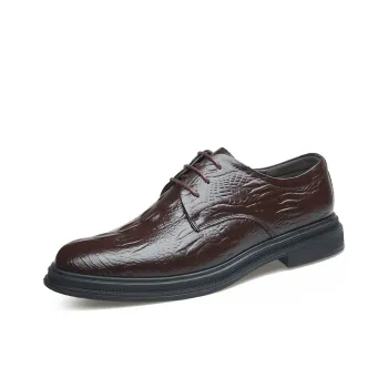 Bindu Dress Shoes Men Low Top Black, Brown