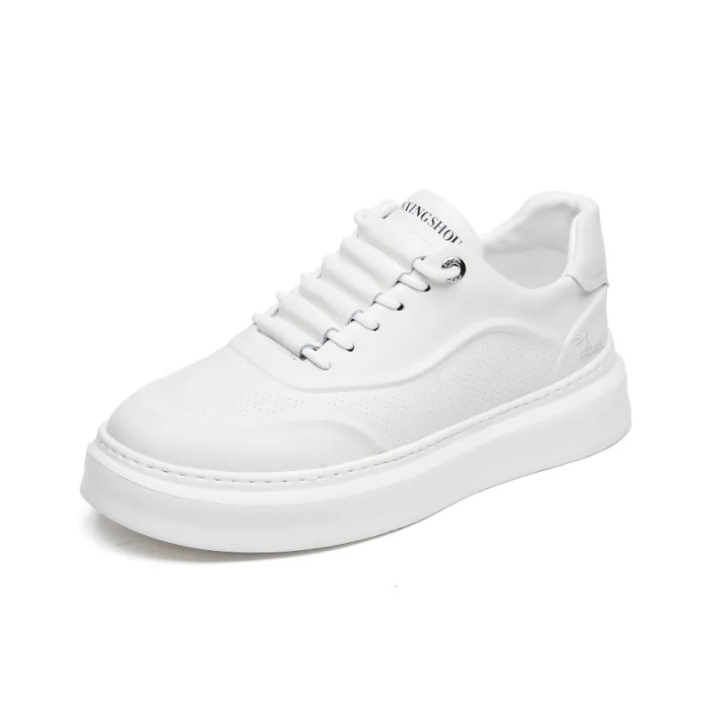 Kangaroo Head Wear Resistant Low Top Skateboard Shoes Men's White-1