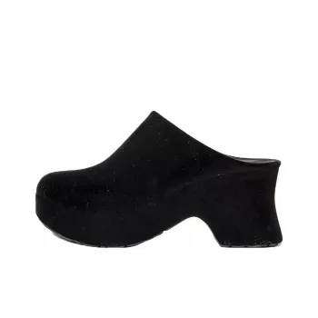 LOEWE Rubber Sole Wrap toe Slippers Women's Black