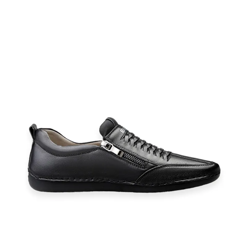BECK Men's Casual Shoes Men Low Top Black/White-2