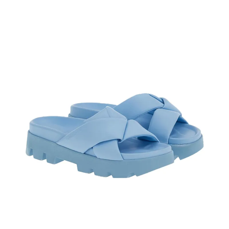 FERRAGAMO Slide Slippers Women's Blue-1