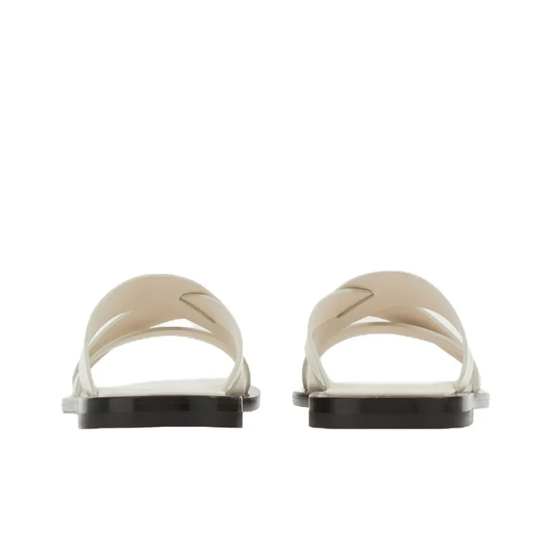 FERRAGAMO Slip Resistant Slide Slippers Men's White-3