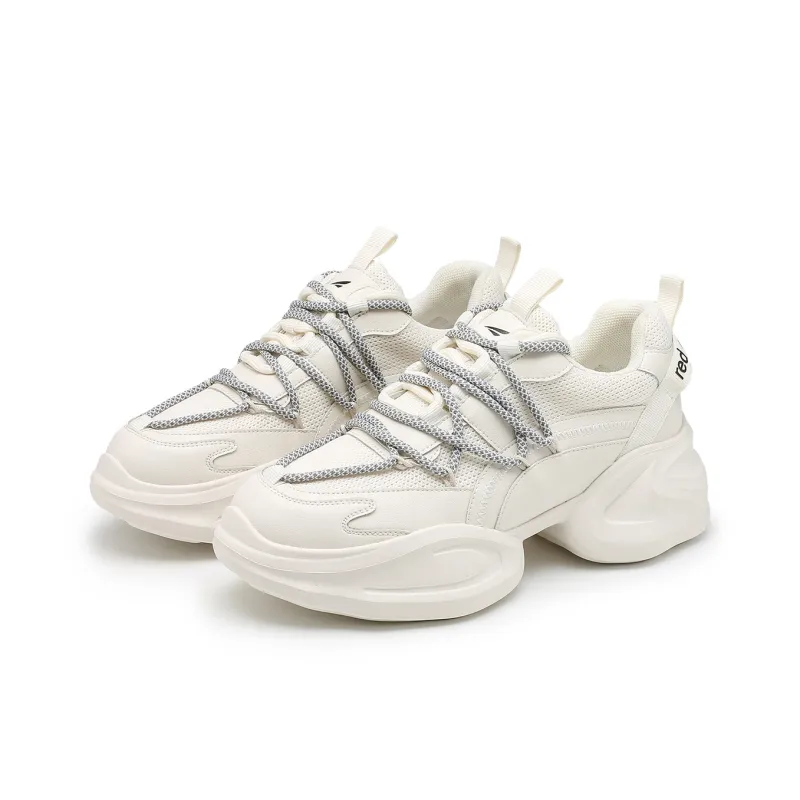 RED DRAGONFLY Height Increasing Low Top Chunky Sneakers 6cm Women's-9