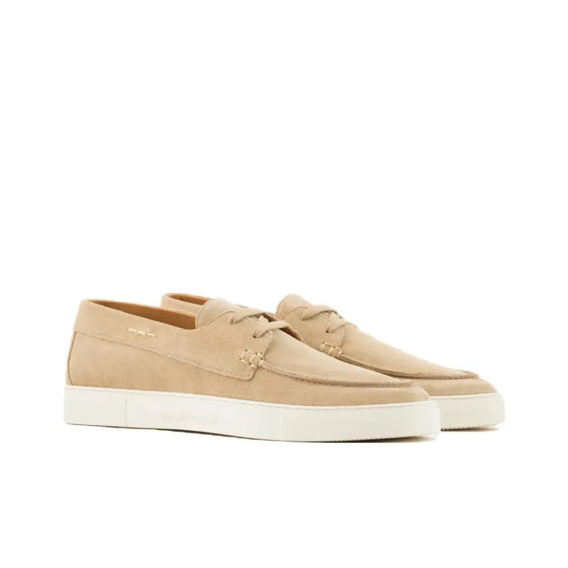 EMPORIO ARMANI Crust Leather Lace-up Shoes-2