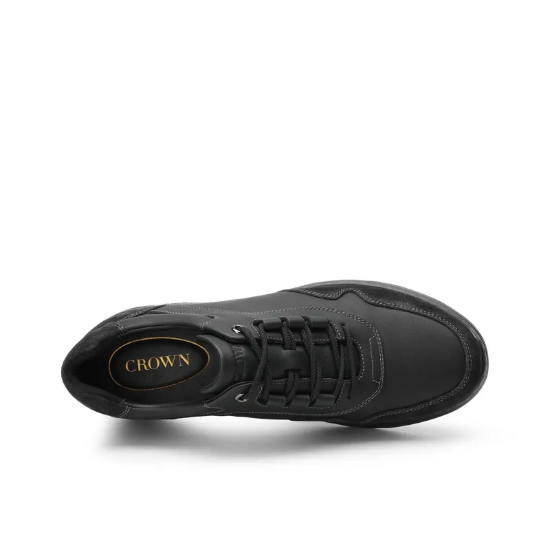 CROWN Wear-Resistant Low-Top Casual Shoes Men's One Yard Larger-3