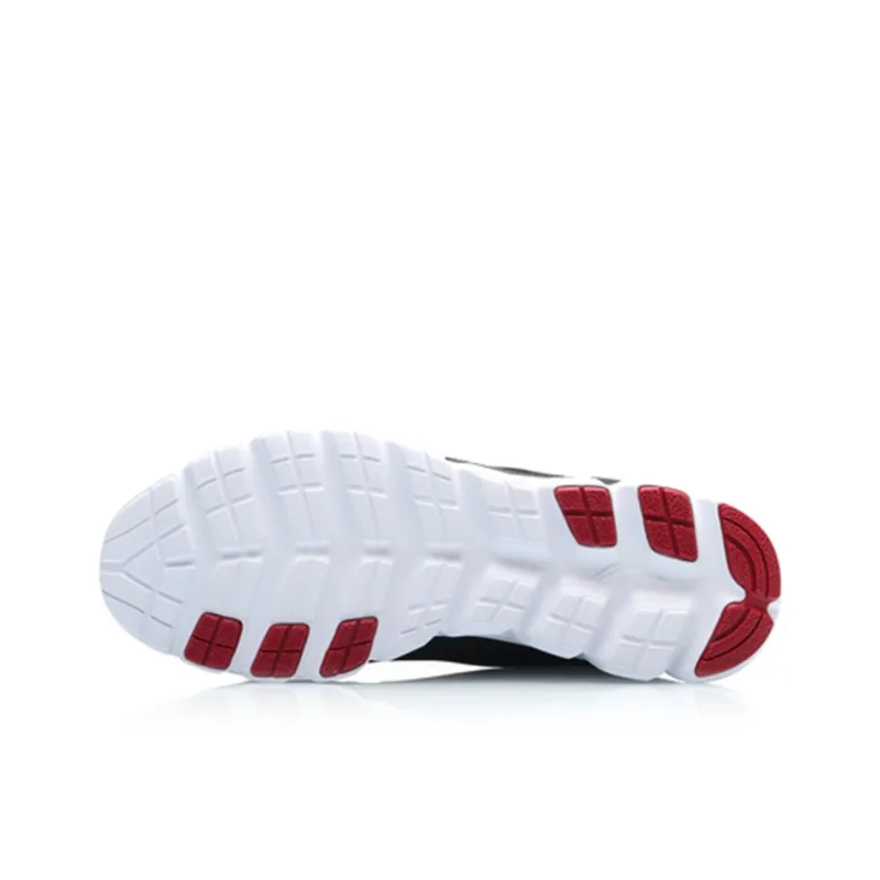 LiNing Abrasion Resistant Lightweight Breathable Cushioning Low Top Running Shoes Men's Black-4