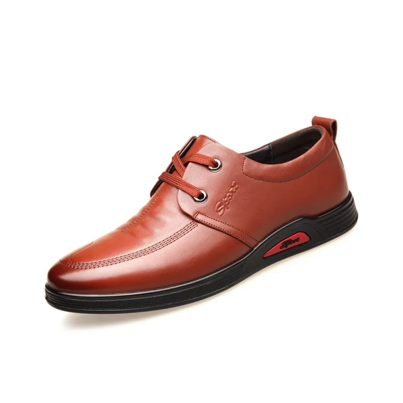 ZUWUDONG Men's Casual Shoes Men Low Top Black/Chocolate-5