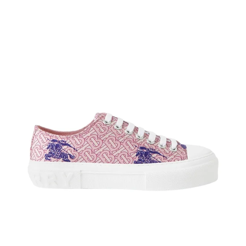 Burberry EKD Monogram Pattern Flatform Pink Women's-1