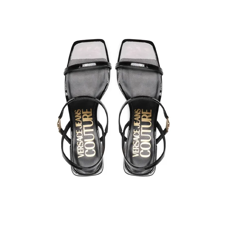 VERSACE JEANS Couture Stylish Sandal 5cm Women's Black-2