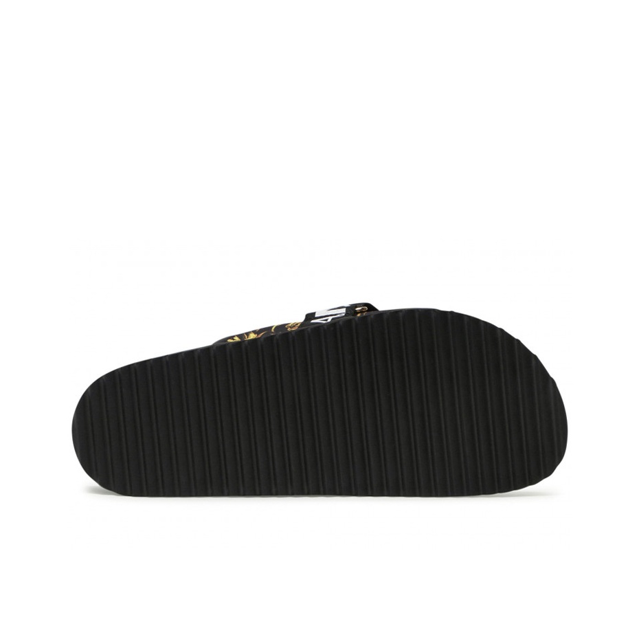 VERSACE JEANS Couture Slide Slippers Men Black - POIZON