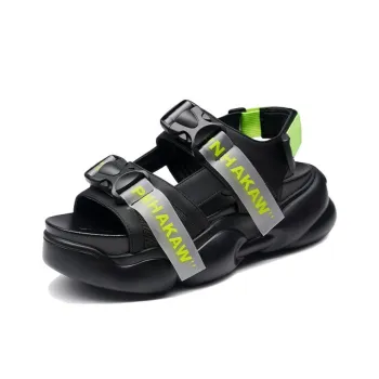 LESELE Beach Sandals Women's Black/White