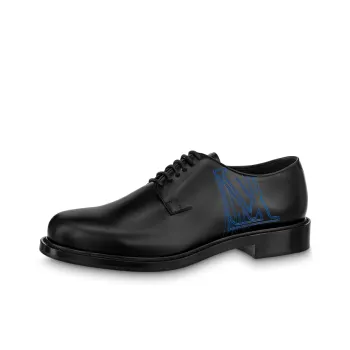 LOUIS VUITTON Derby Shoes Casual Shoes Men's Black Blue