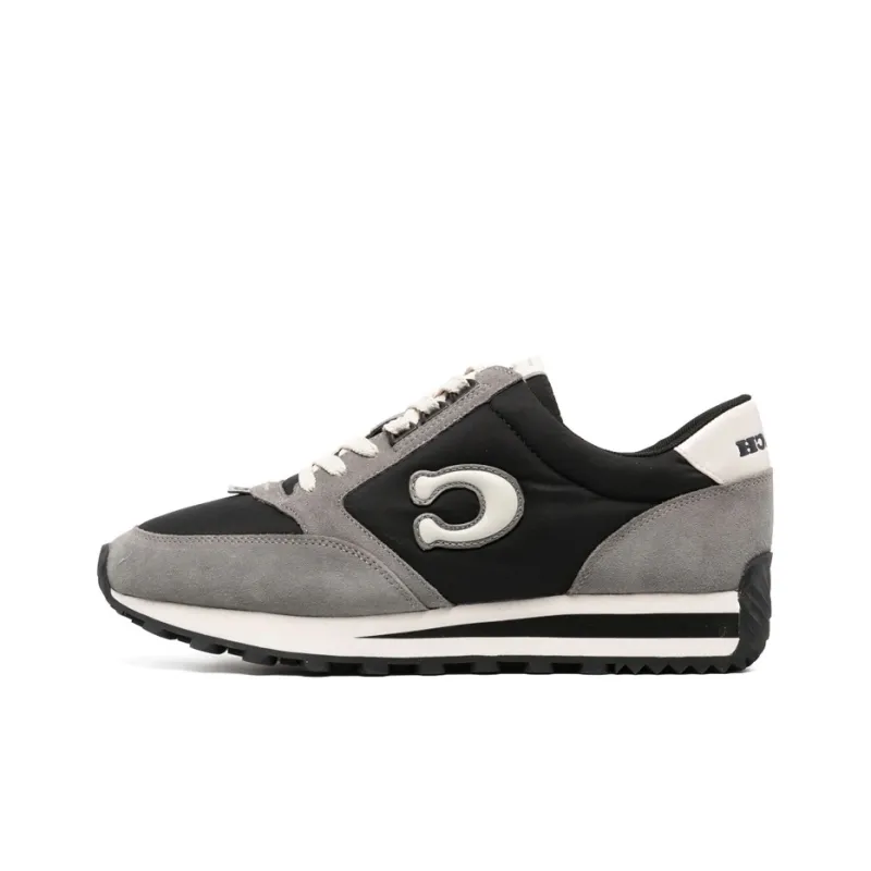 COACH Wear Resistant Low Top Casual Shoes Men's Gray Black-0