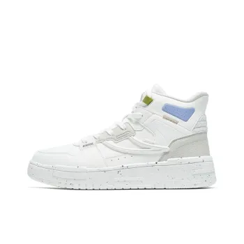 XTEP Off White High Top Skateboard Shoes Women's Tea White
