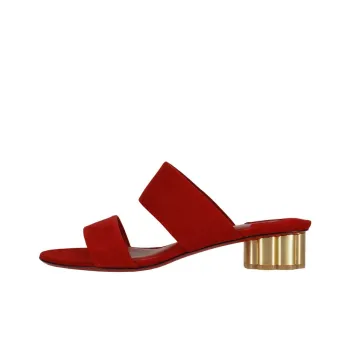 FERRAGAMO Slide Slippers Women's Red