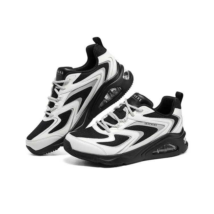 Skechers Tres Air 'Street Fl Air Black White' Women's-3