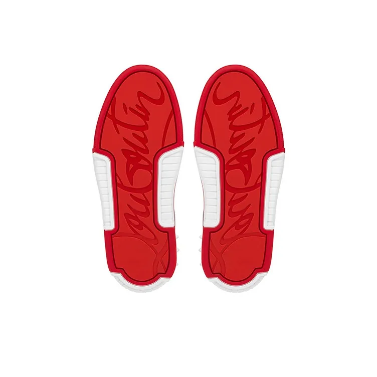Christian Louboutin Spike Stud Panel Leather Sneakers-5
