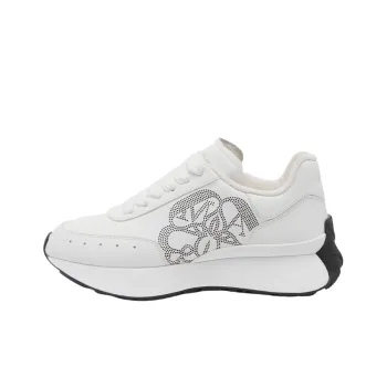 Alexander McQueen Sprint Runner White Black Women's