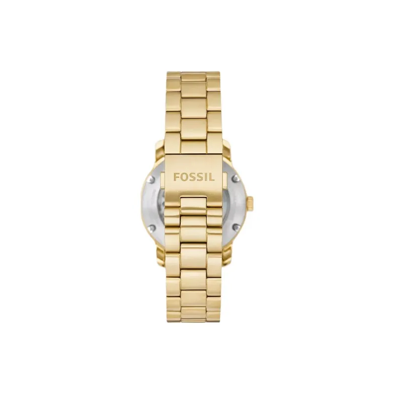 FOSSIL Heritage Collection Wrist Watch Automatic Mechanical Movement Stainless Steel Strap 38mm White Dial Unisex-3