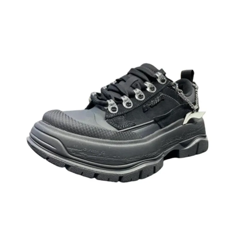 LiNing Anti Slip Wear Resistant Low Top Sports Casual Shoes Women's Black-1