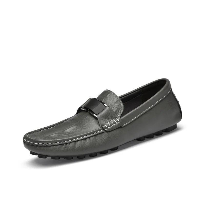 BOLE Gommino Loafers Men Black/White/Blue/Gray-27