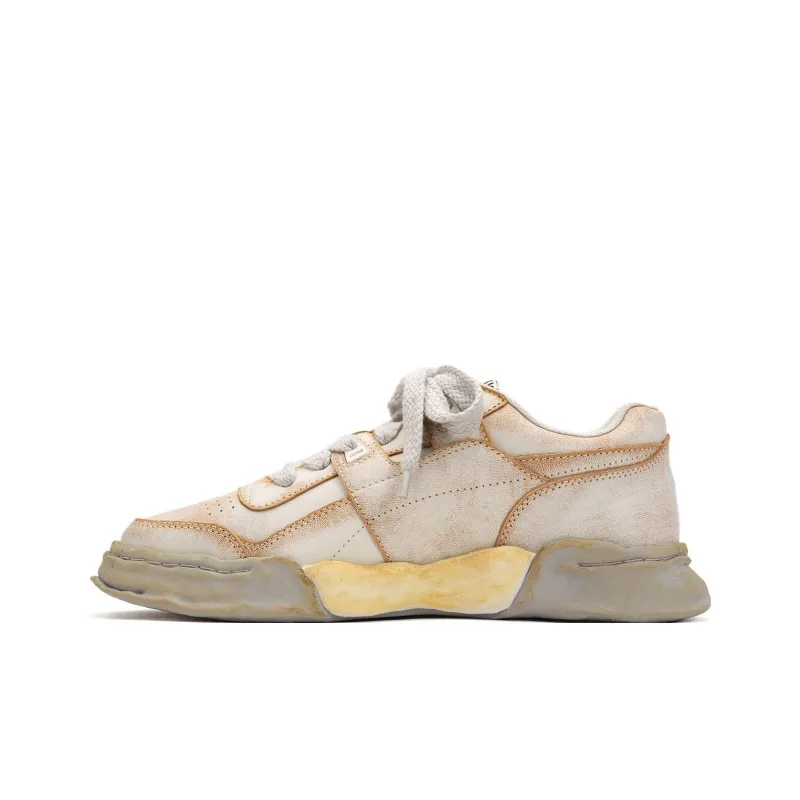 MIHARA YASUHIRO Parker Faded effect Leather Sneakers-3