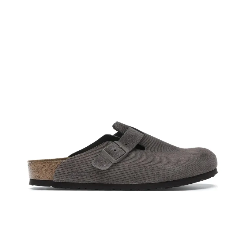 Birkenstock Boston Clogs Stussy Anthracite-1