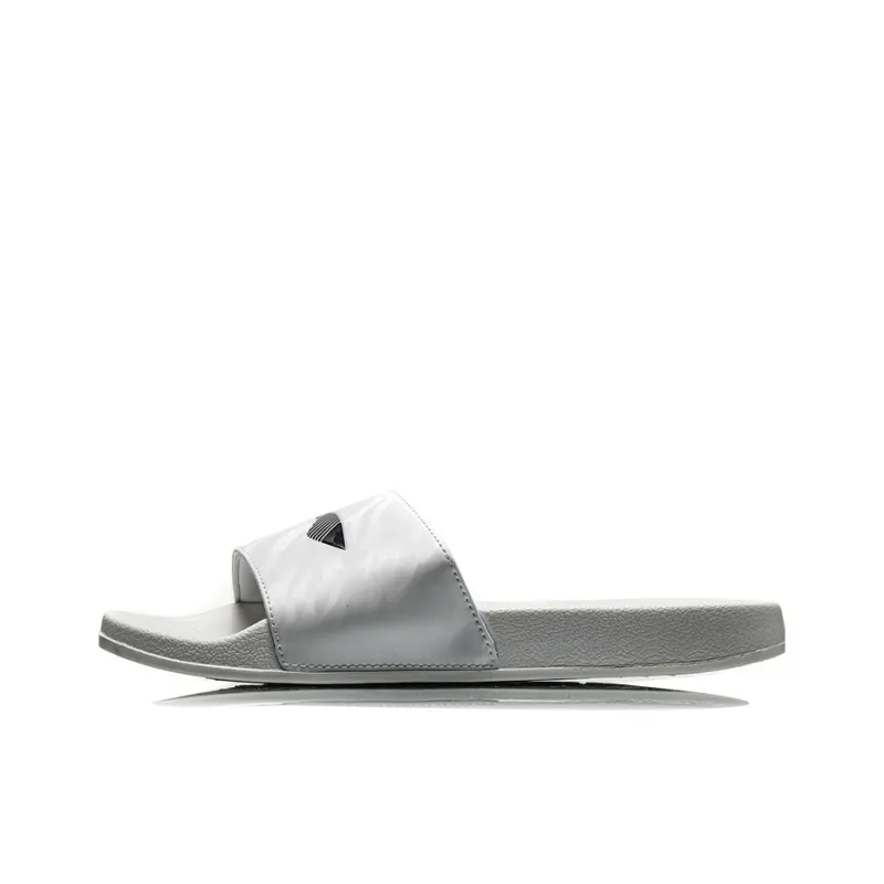 LiNing EVA Quiet Slide Slippers Men's White-0