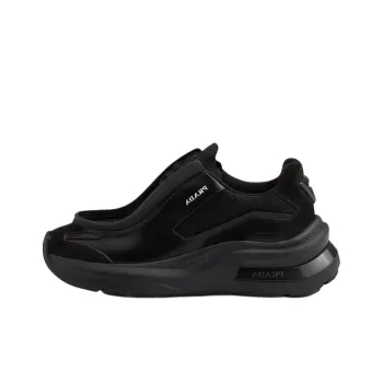 PRADA Systeme Brushed Leather Sneaker 'Black'
