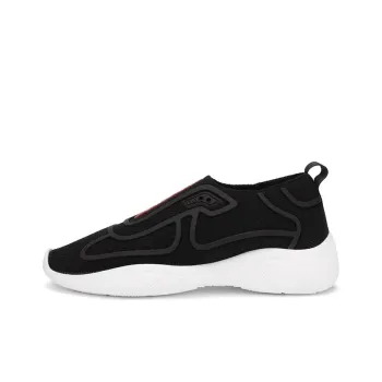 PRADA America's Cup Slip On Black White