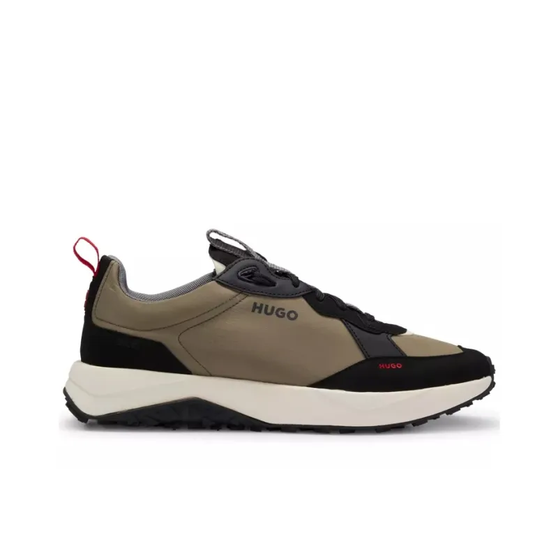 HUGO BOSS Wear-Resistant Low-Top Casual Shoes Men's Dark Green-1