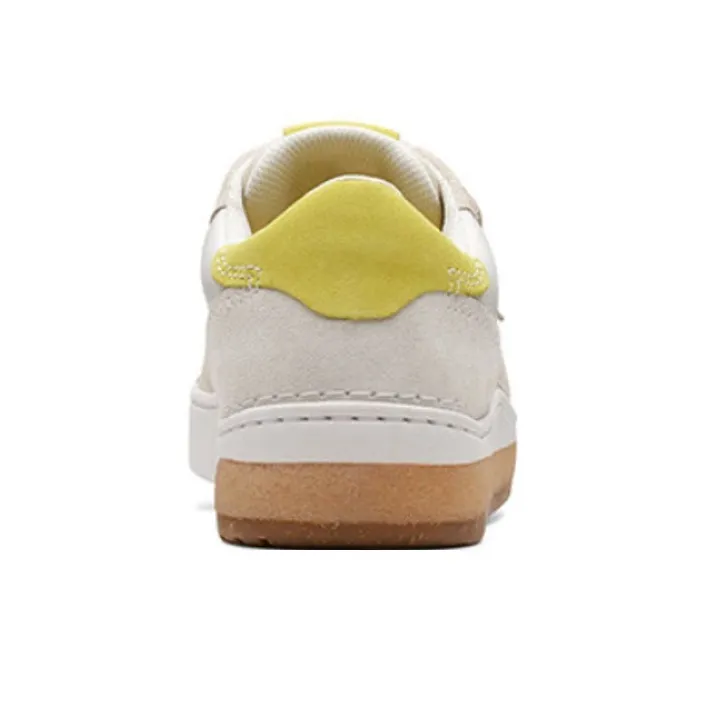 Clarks Stylish Skateboarding Shoes Men's White Yellow-3