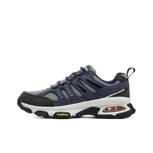Skechers Low Top Casual Running Shoes Men's Blue Gray