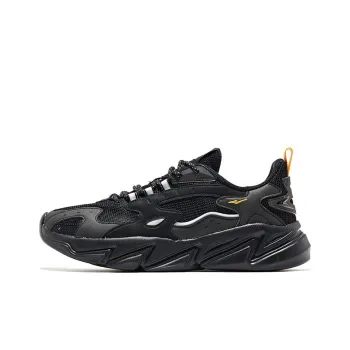 Erke Training Shoes Men Low Top Jet Black/Vintage Yellow