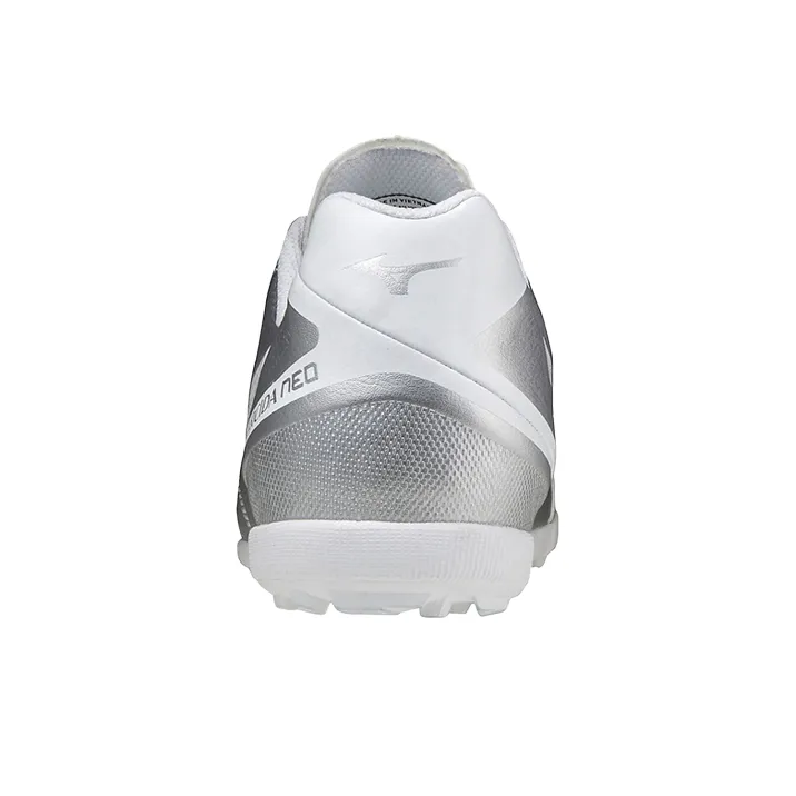 Mizuno TF Turf Cushioning Abrasion Resistant Breathable Soccer Shoes Unisex Silver-3